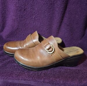 Naturalizer Brown Leather Slip-On Loafers Size 10M